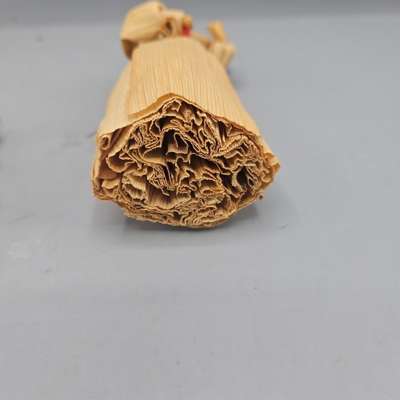 Vintage Corn Husk Doll Hanging Ornament Decor Handmade Fall Broom Harvest - Picture 6 of 11